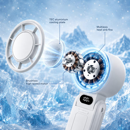 Stay Cool Anywhere - The Pocket-Sized Fan That Delivers Instant Relief
