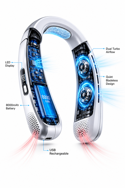 AeroBREEZE - Hands-free. Bladeless cool.